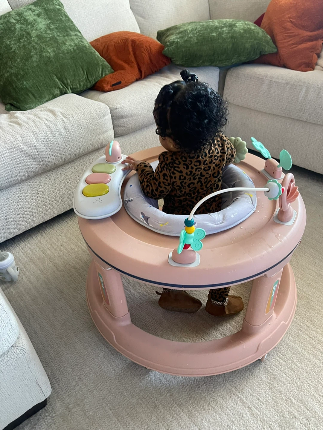 Pink Baby Activity Walker with Toys