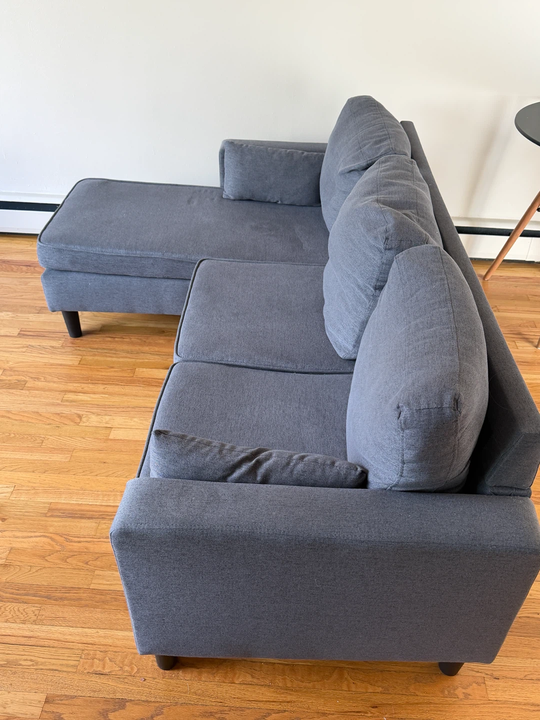 Grey L shaped sofa - photo 2