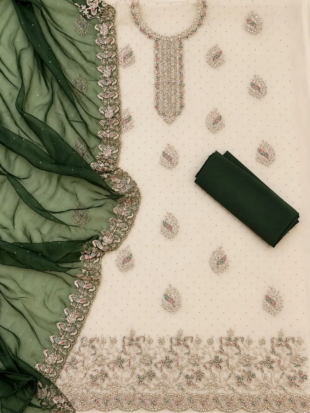 Jayveelon Periyar Flute Silk Suit Set - photo 2