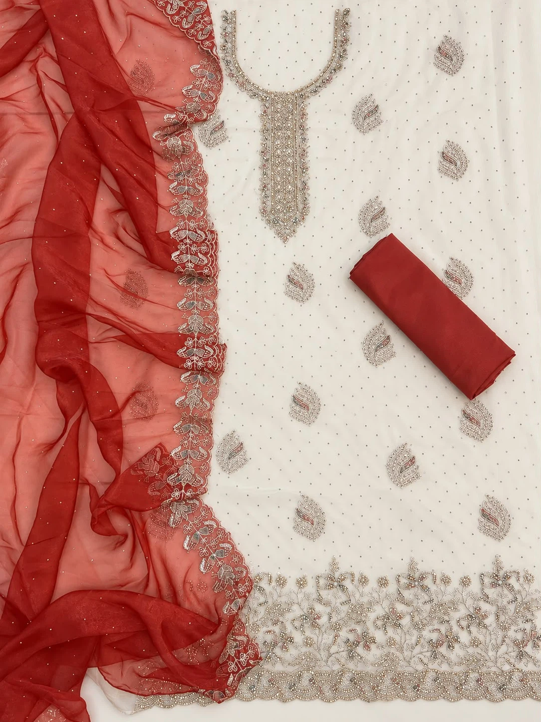 Jayveelon Periyar Flute Silk Suit Set - photo 4