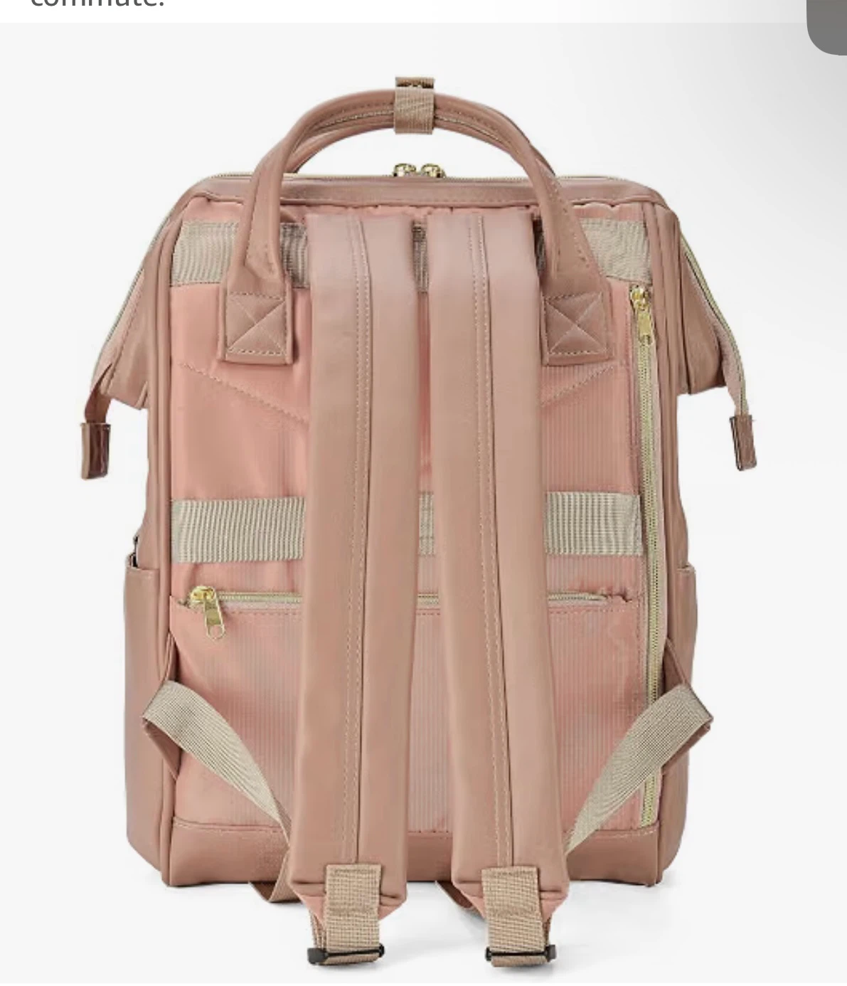Vegan Leather Laptop Backpack - photo 3