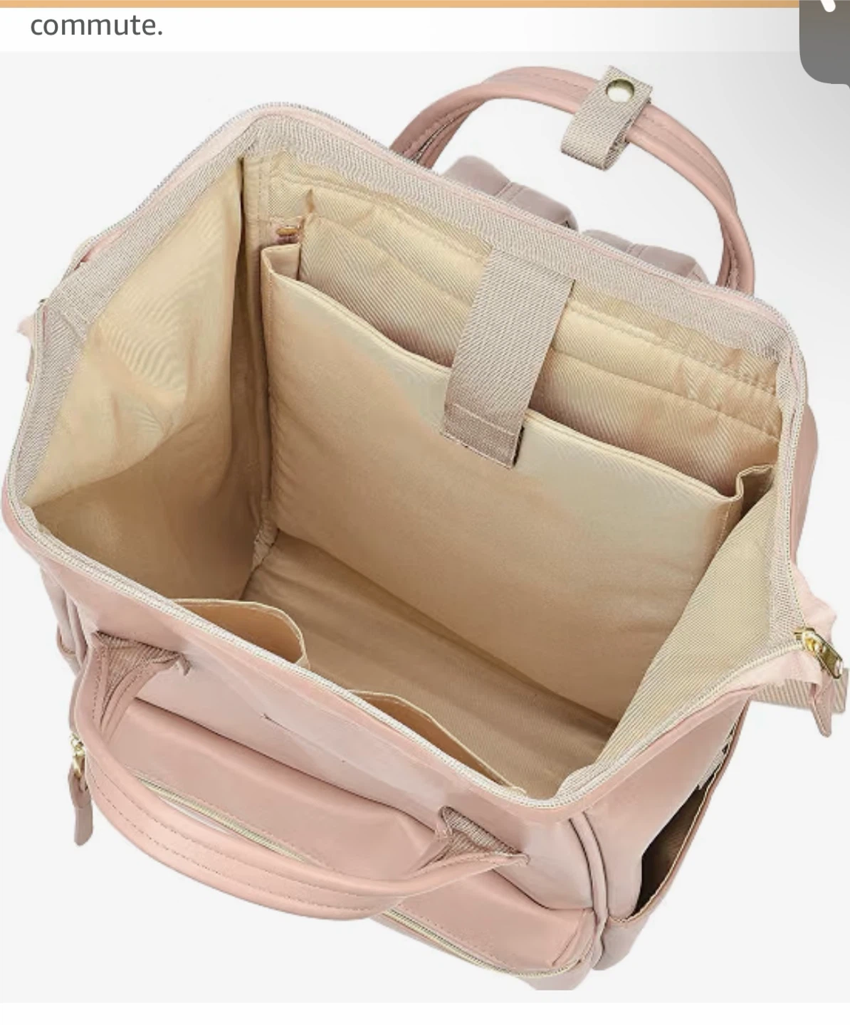 Vegan Leather Laptop Backpack - photo 5