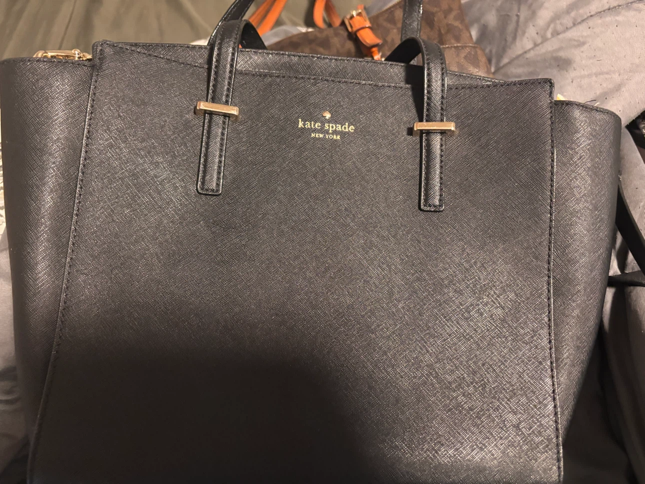 Kate Spade Black Saffiano Leather Tote - photo 3