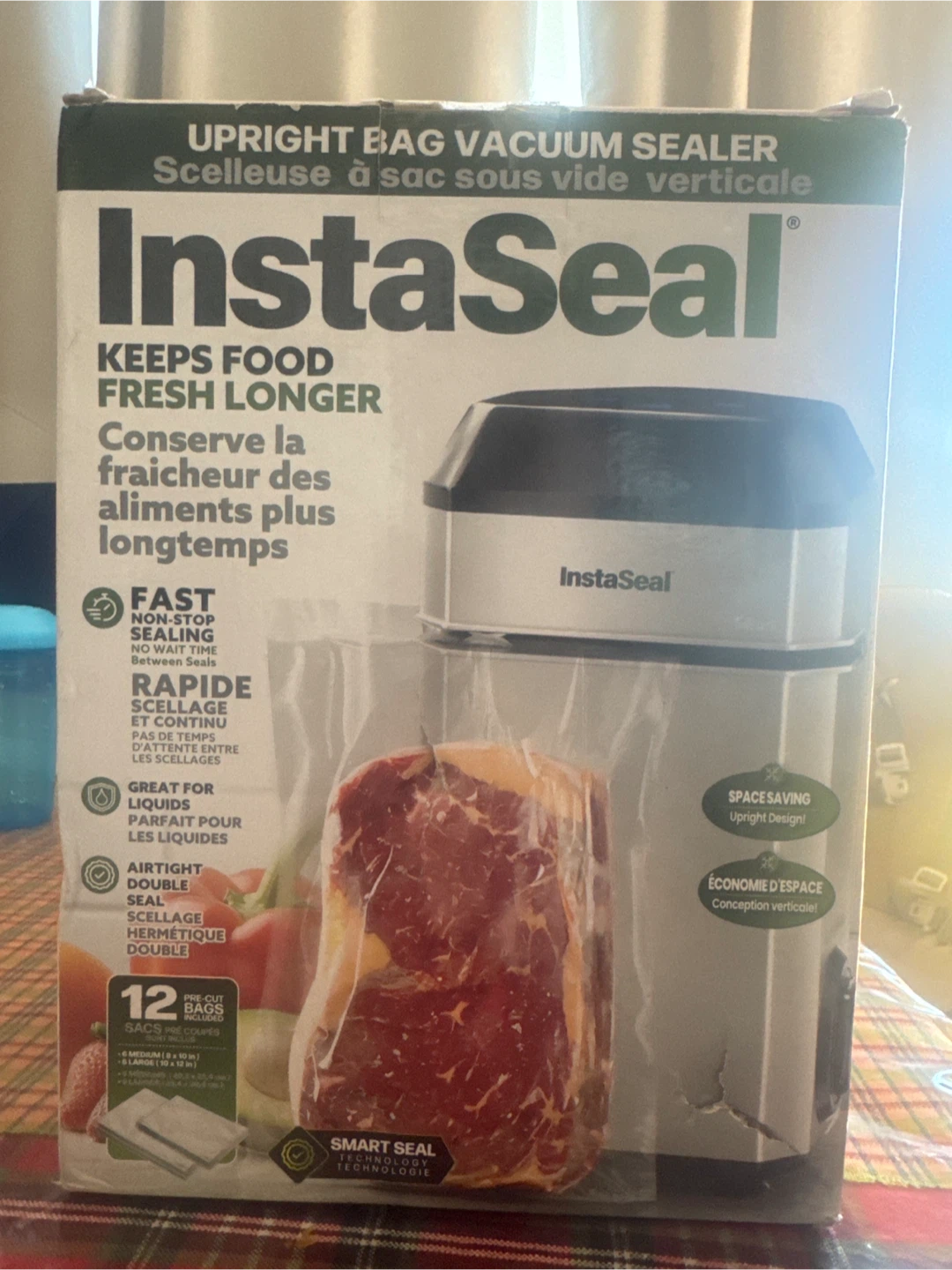 InstaSeal Upright Bag Vacuum Sealer