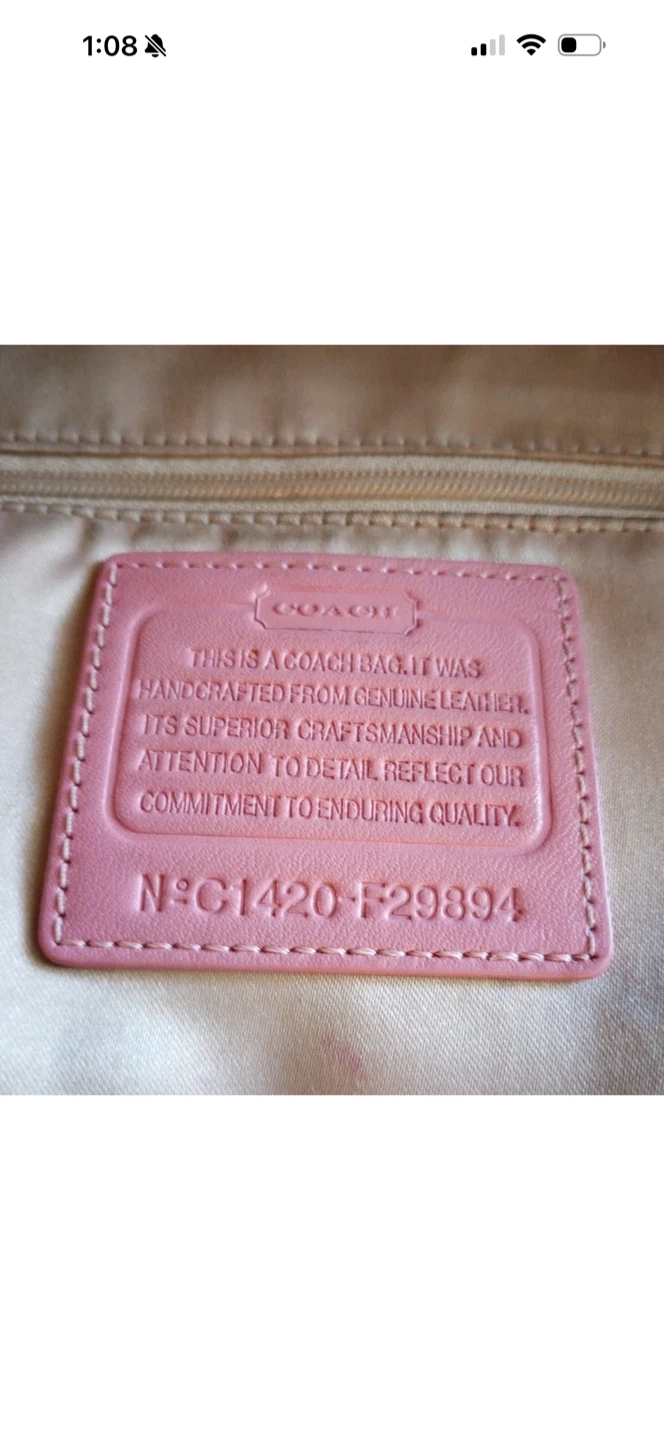 Coach Park Avery Hobo Bag - Pink/Gold Woven Leather - photo 3