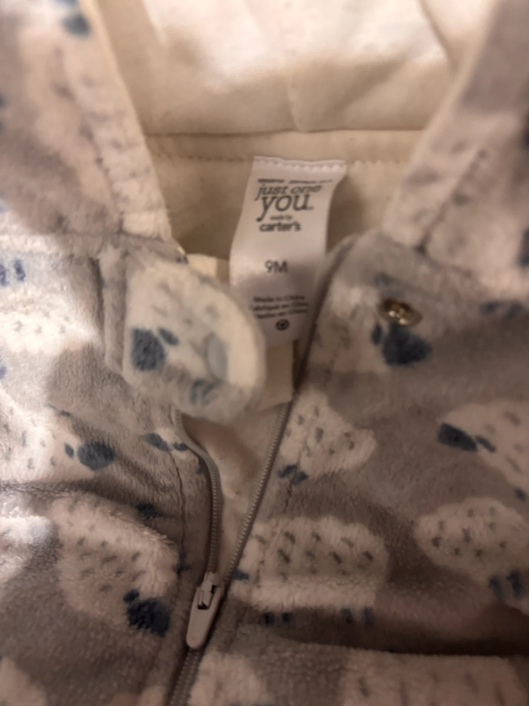 Lot of 3 Just One You Carter's Baby Sleepers, 9M - photo 5