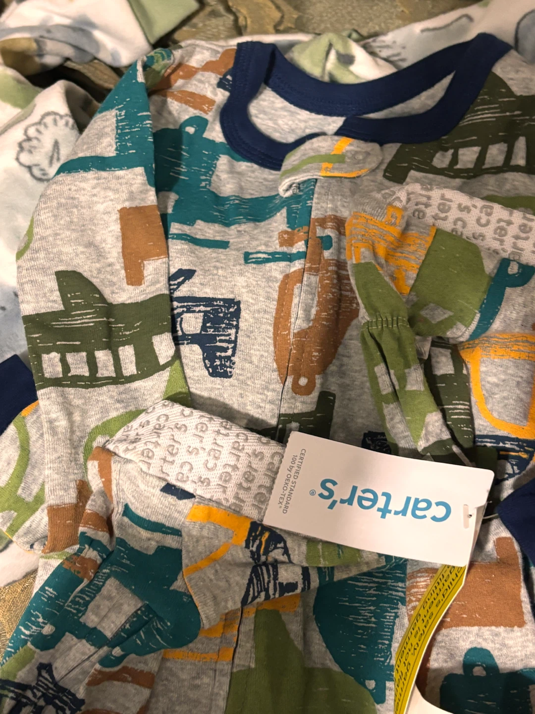 Carter's Baby Footie Pajamas 24m both $10 - photo 4