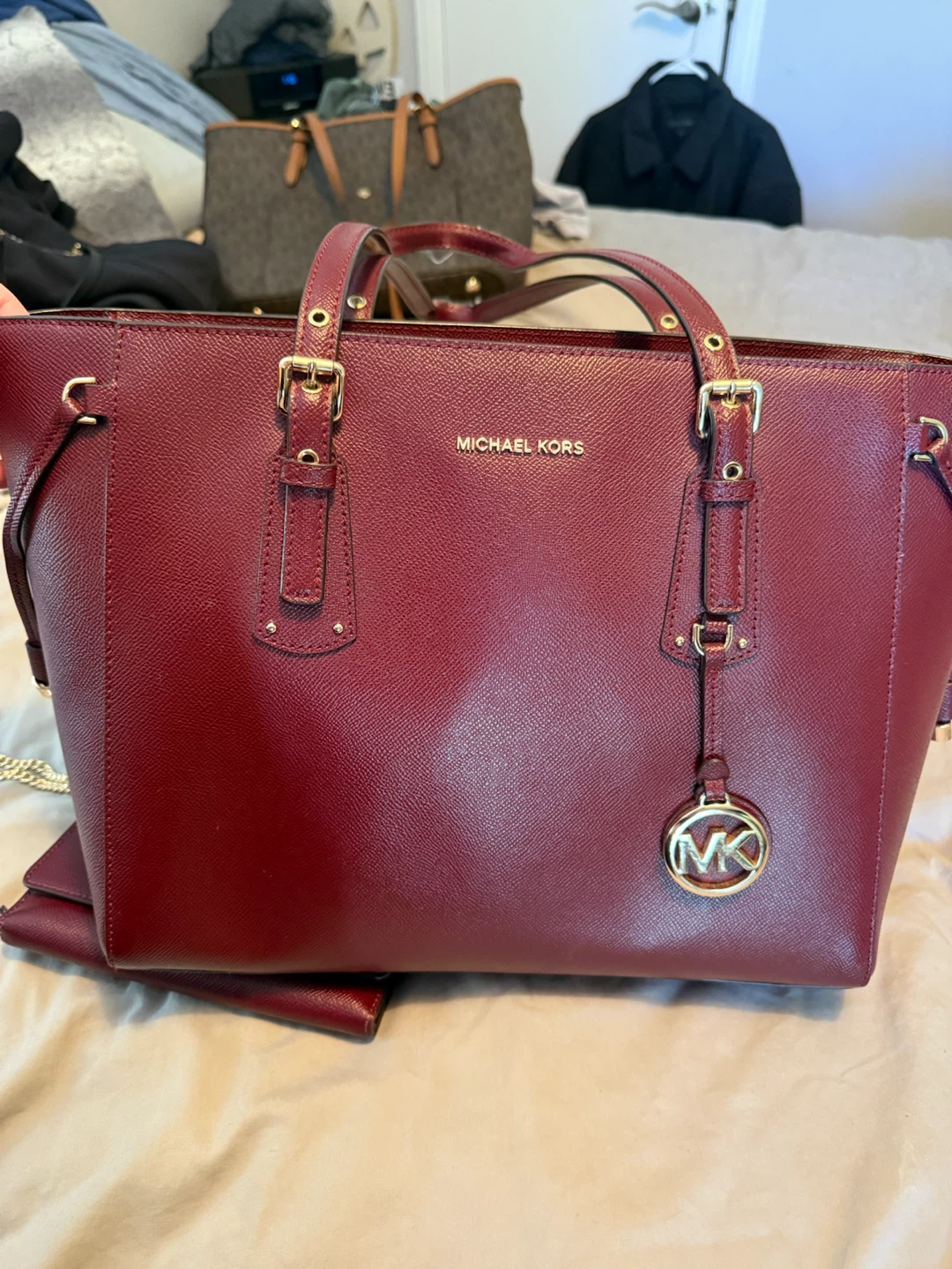 Michael Kors Handbag and Matching Wallet Set