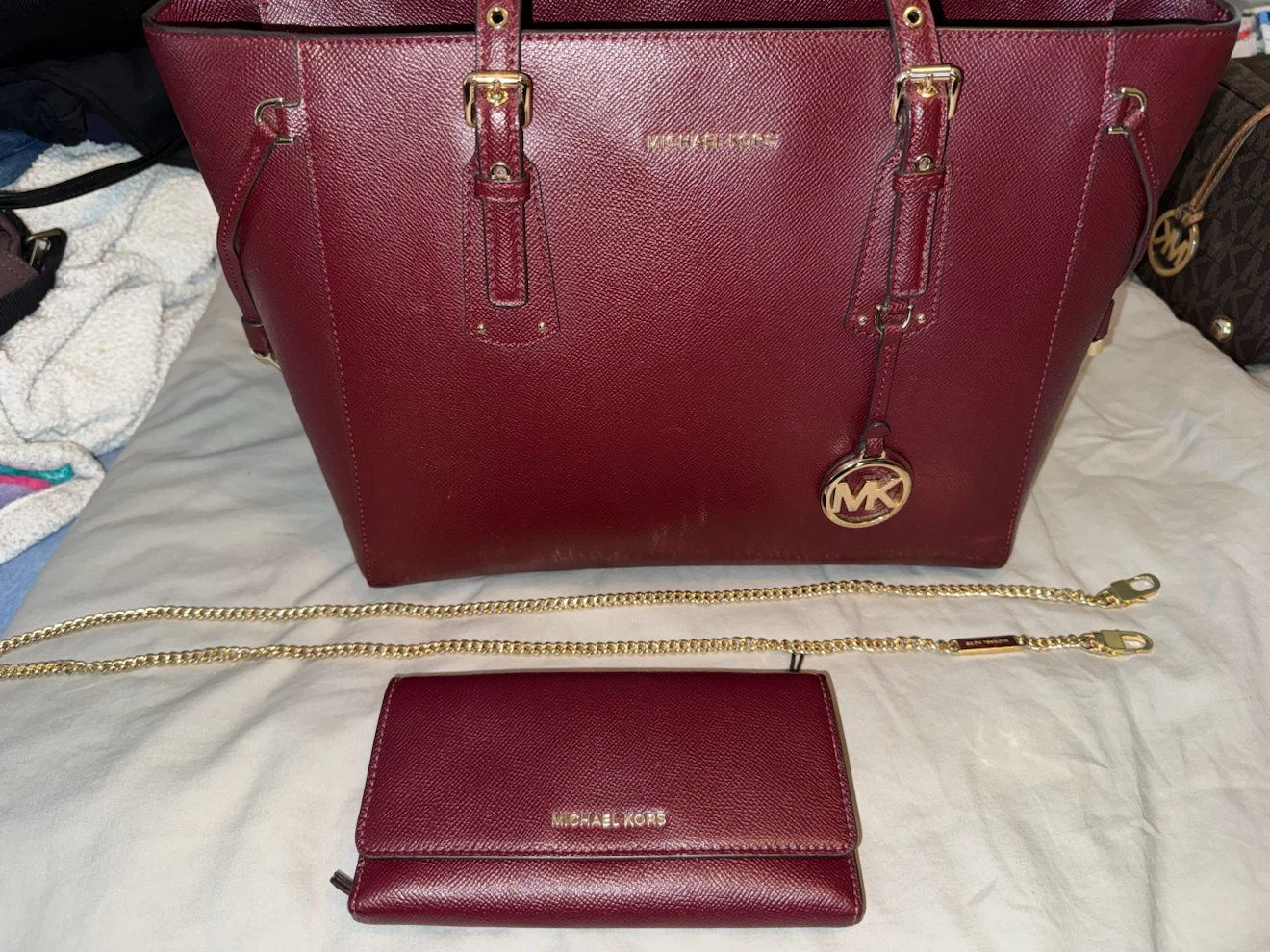 Michael Kors Handbag and Matching Wallet Set - photo 2