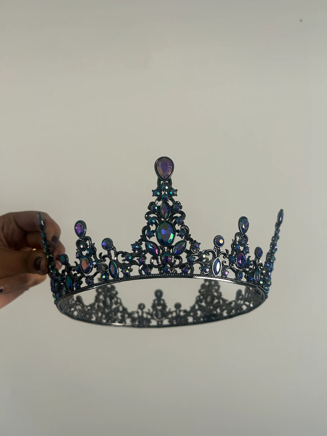 Metal Crown/Tiara with Stones - Halloween - photo 2
