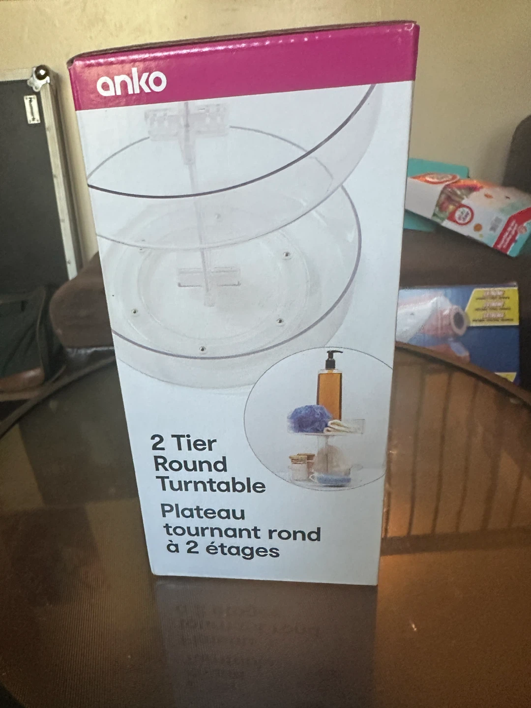 Anko 2 Tier Round Turntable