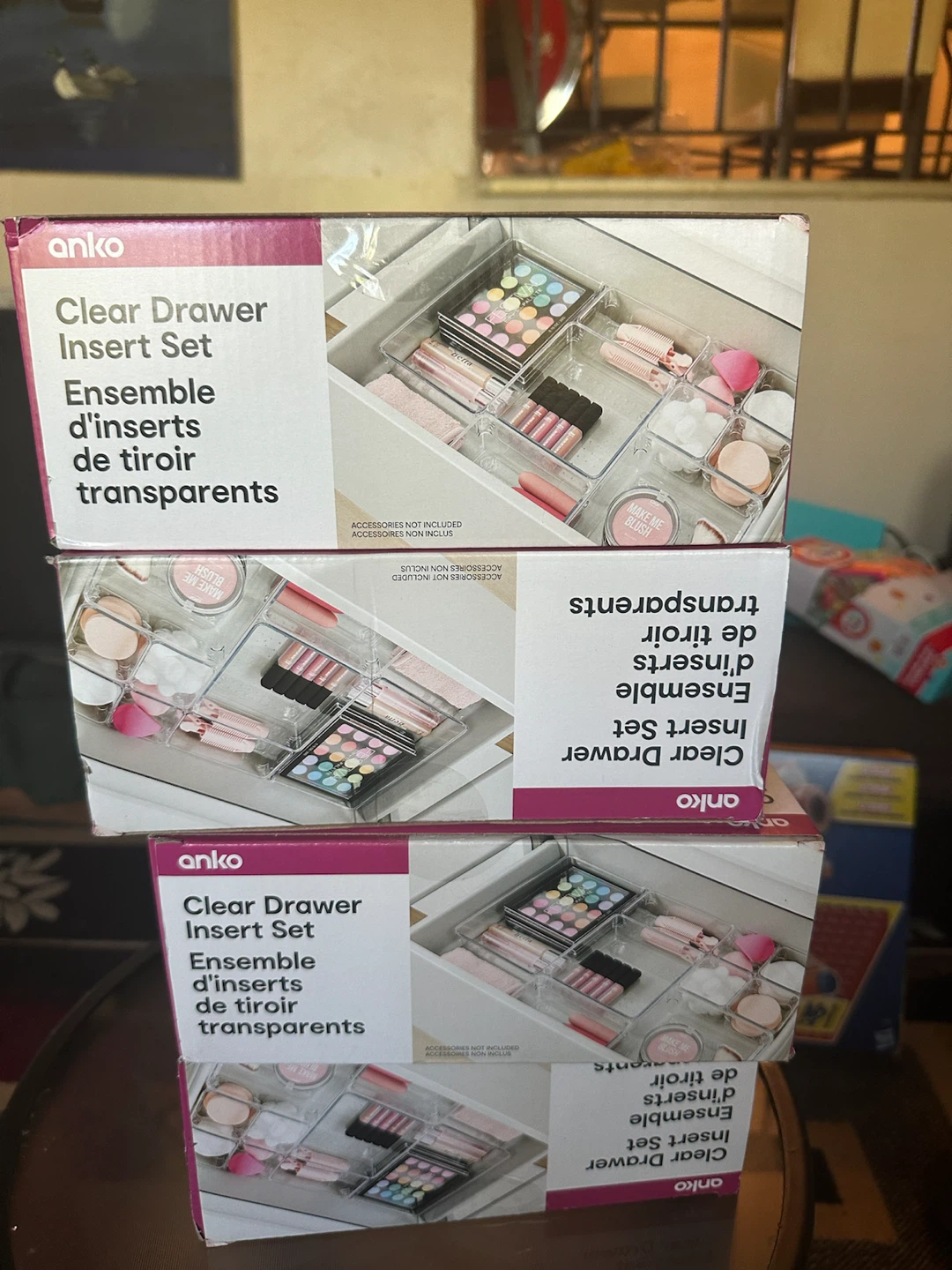 Anko Clear Drawer Insert Set