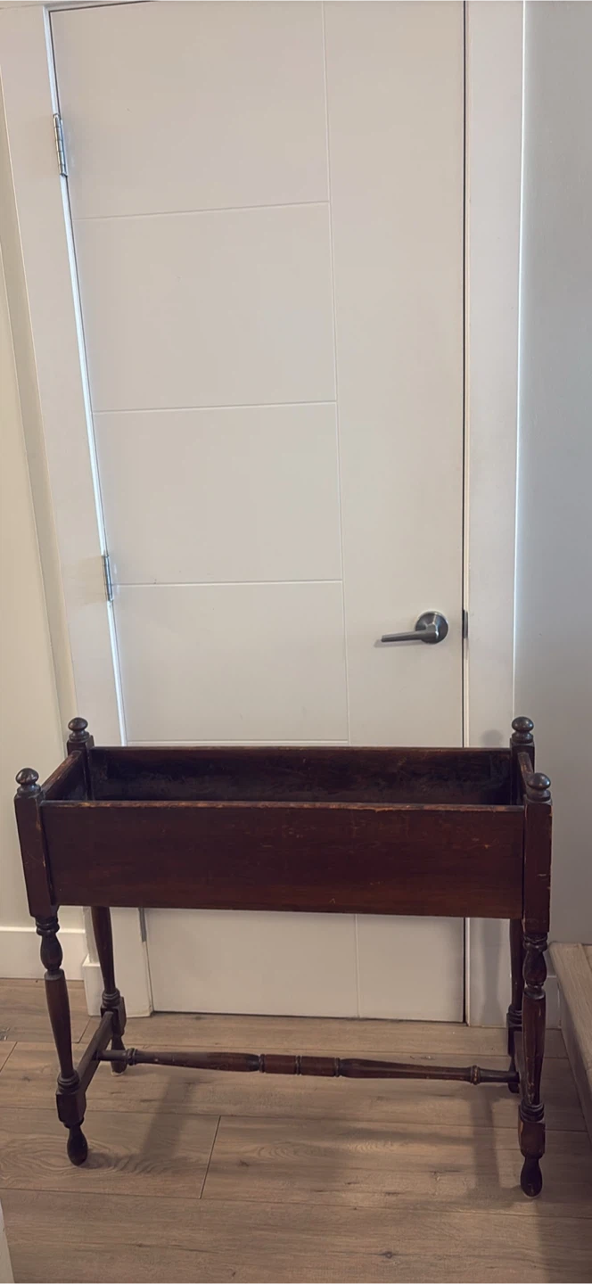 Vintage Wooden Plant Stand 11x34x32 inches