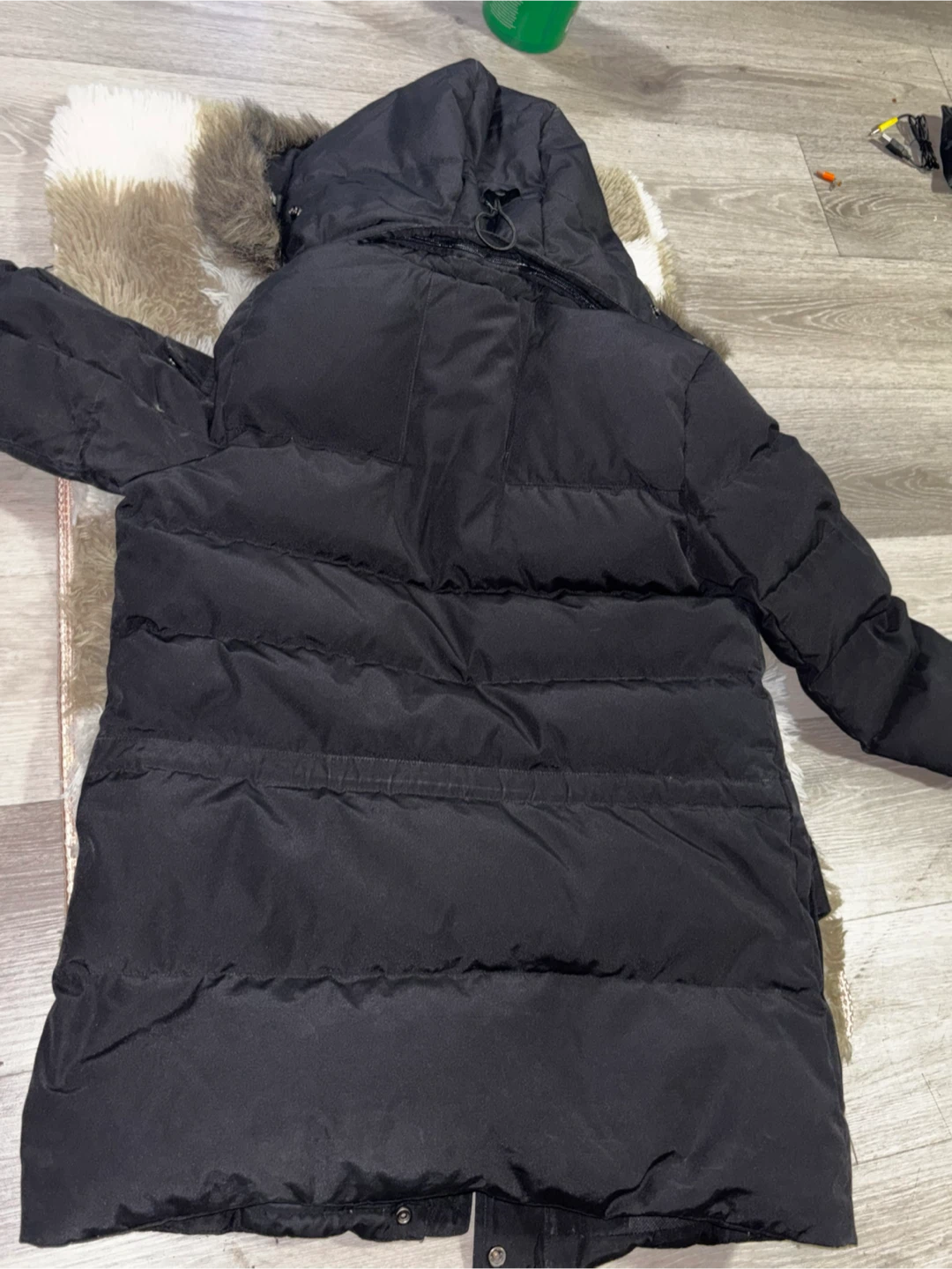 Superdry Black Down Parka Jacket