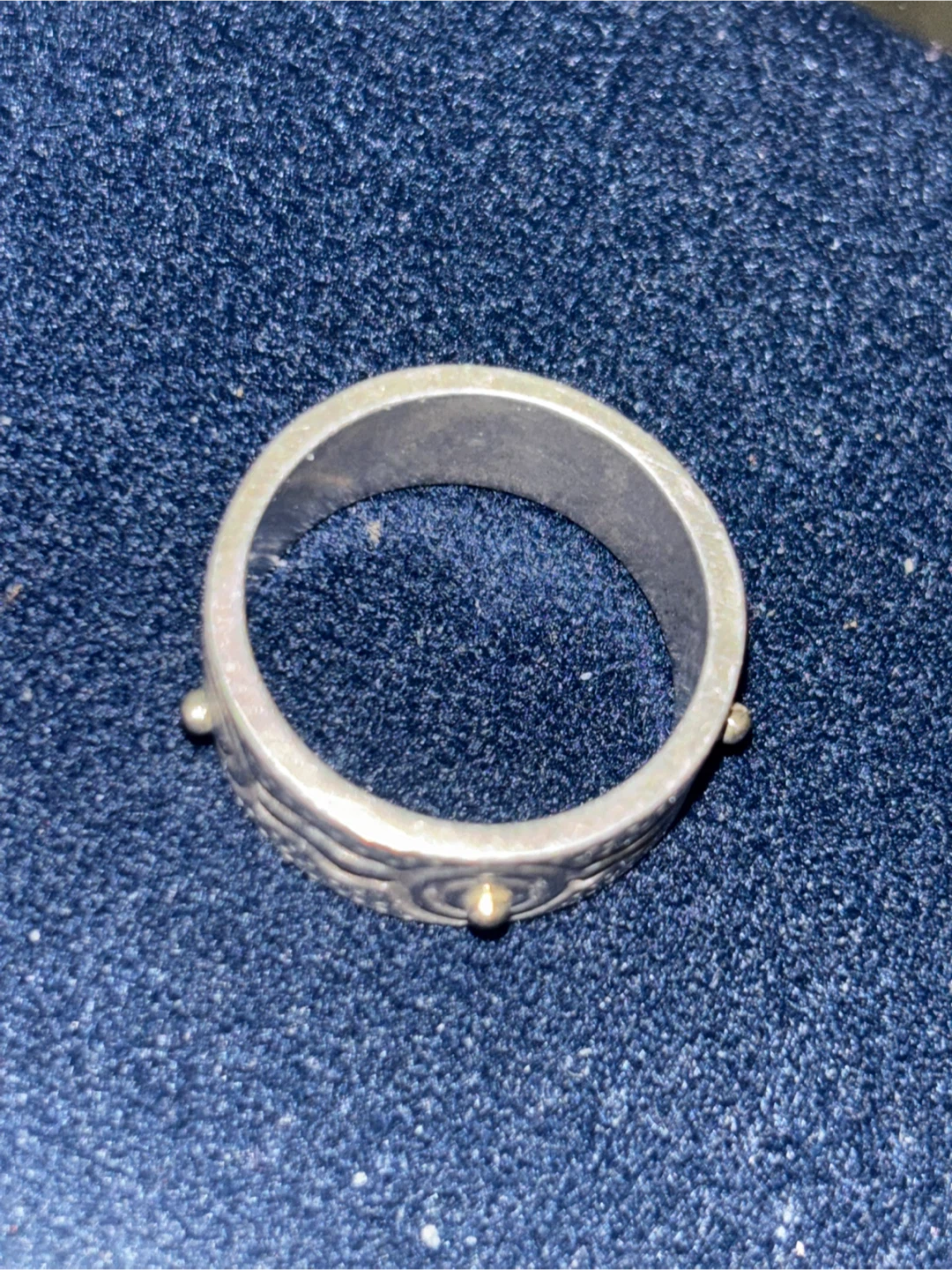 Sterling Silver 925 and 18k Gold Ring