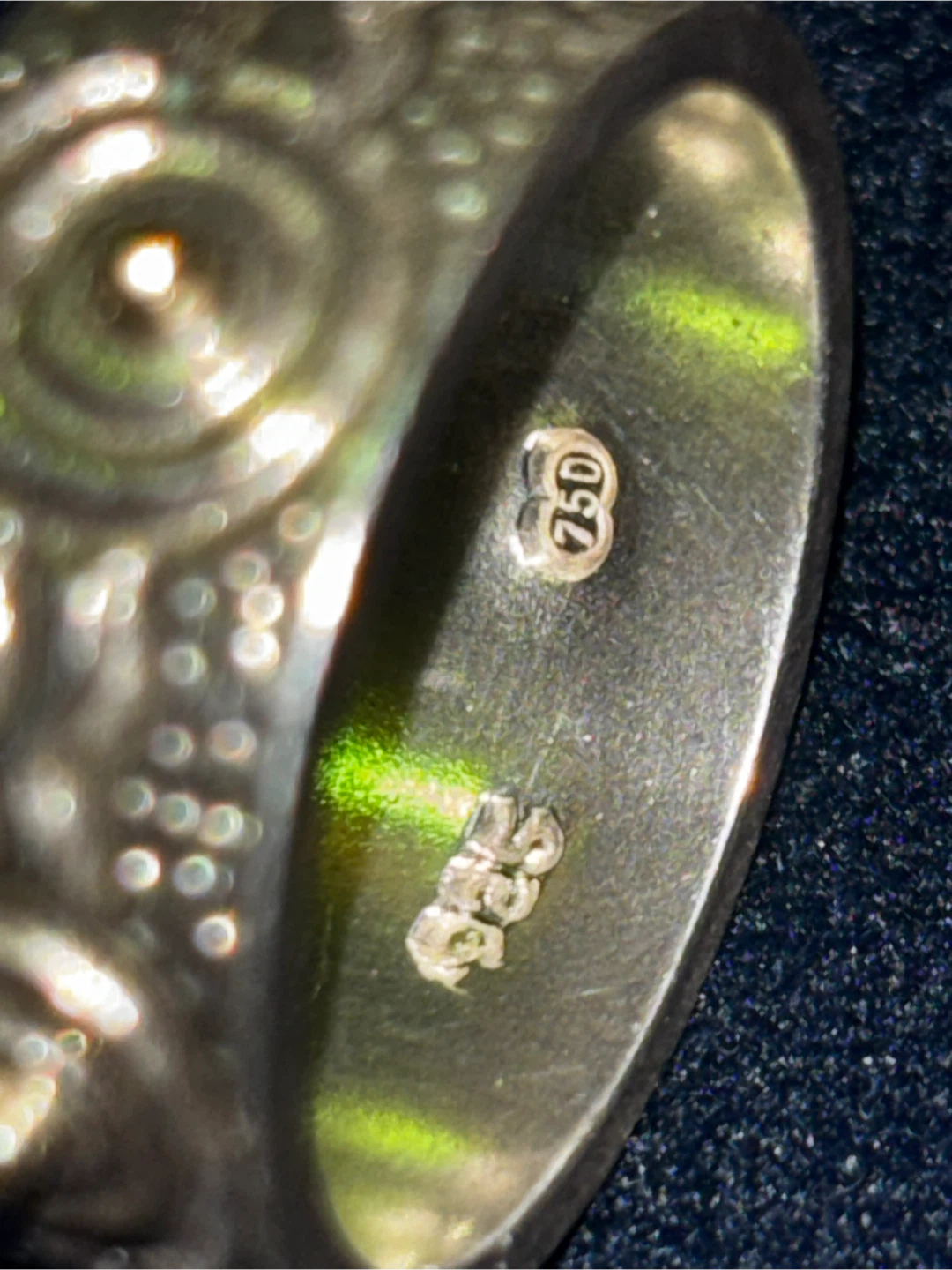 Sterling Silver 925 and 18k Gold Ring - photo 4
