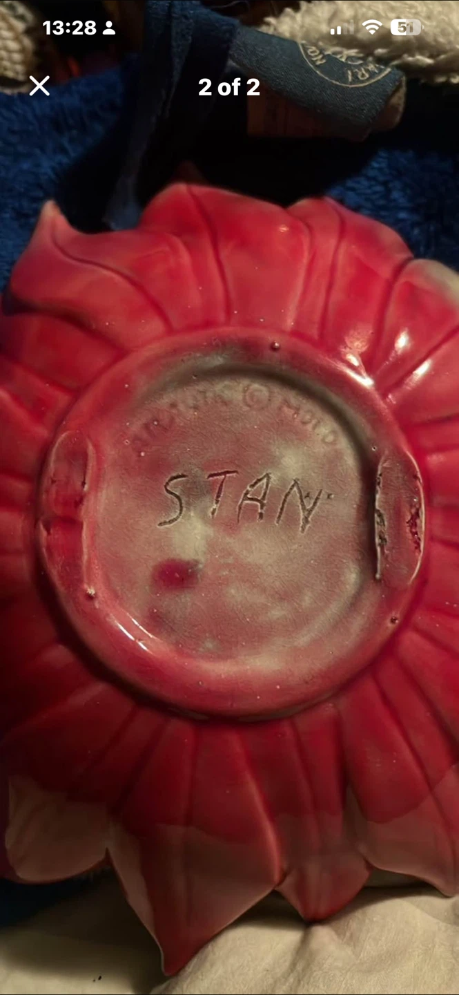 Arthur Wood Poinsettia Ceramic Bowl - photo 2