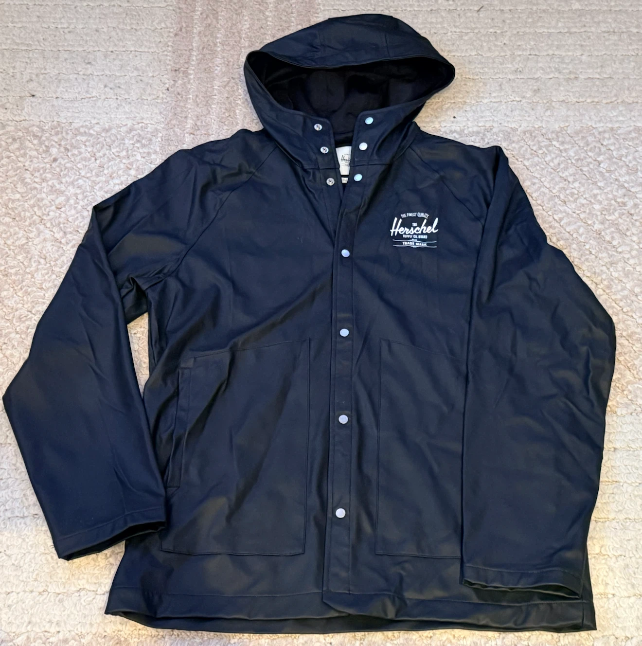 *MINT* Herschel Supply Co. Rain Jacket - Black - Size Medium