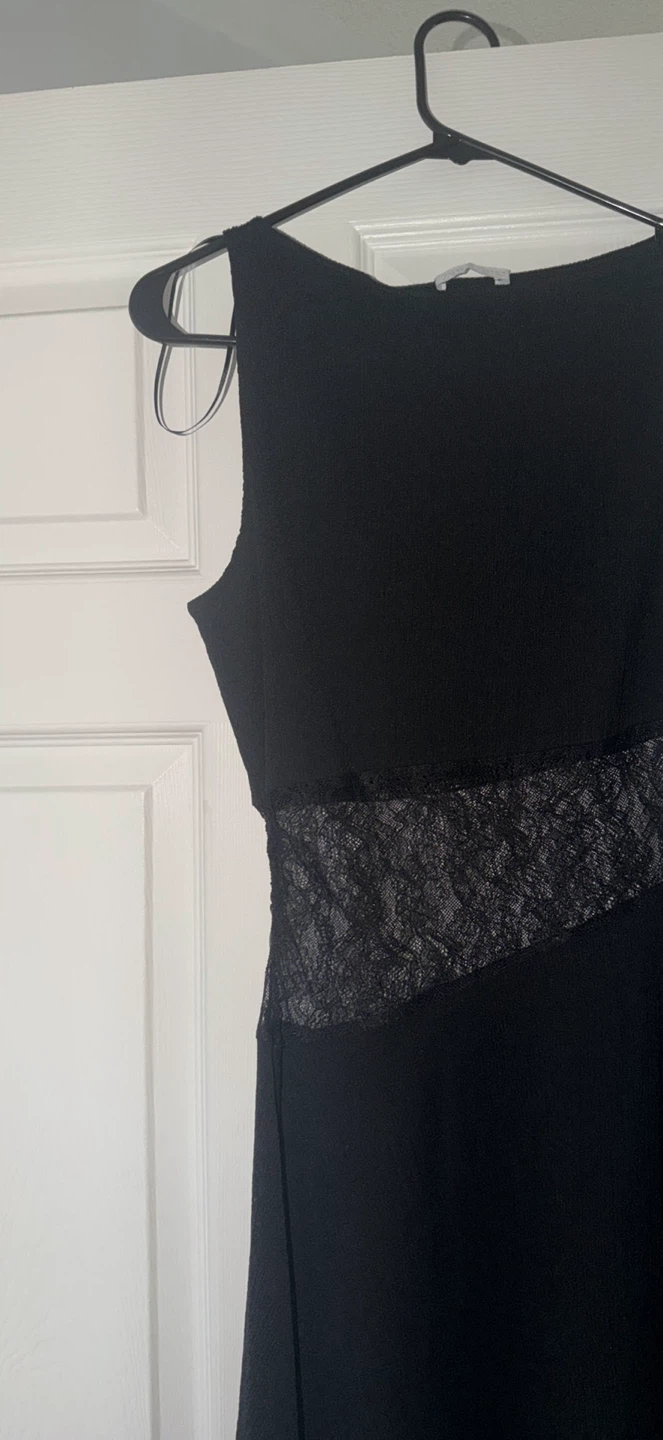 Zara black dress with lace detail