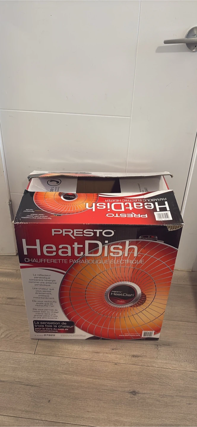 Presto HeatDish Parabolic Electric Heater Diameter 16 inches