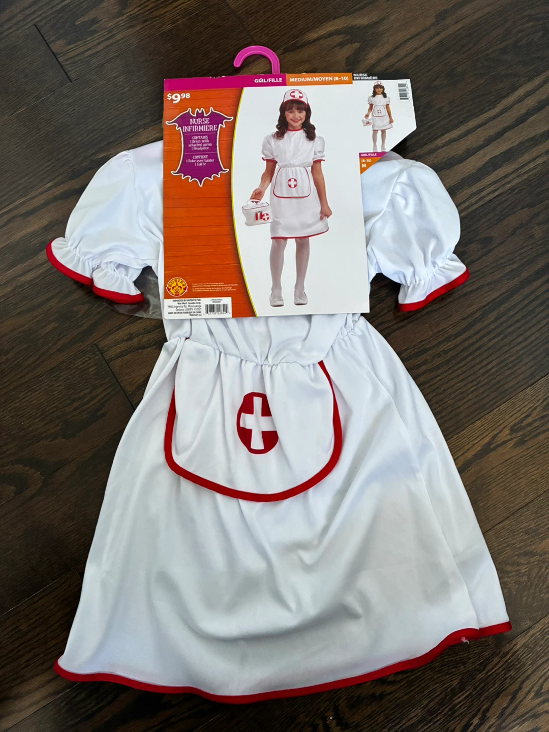 Girl's Nurse Costume - Size Medium (8-10)