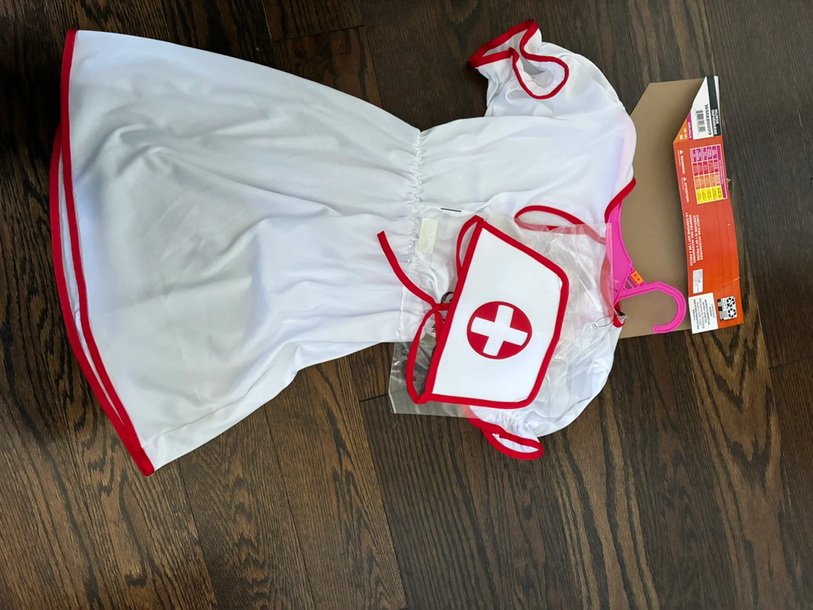 Girl's Nurse Costume - Size Medium (8-10) - photo 2