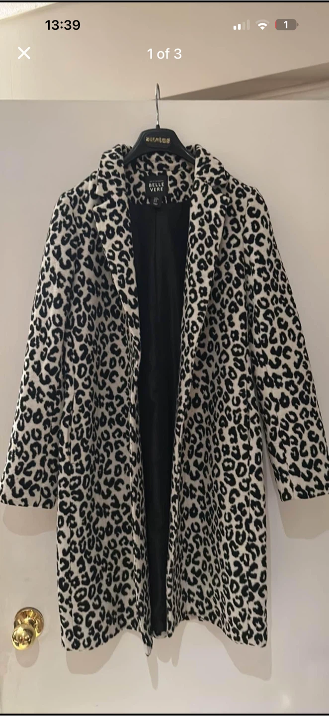 Belle Vere leopard print coat