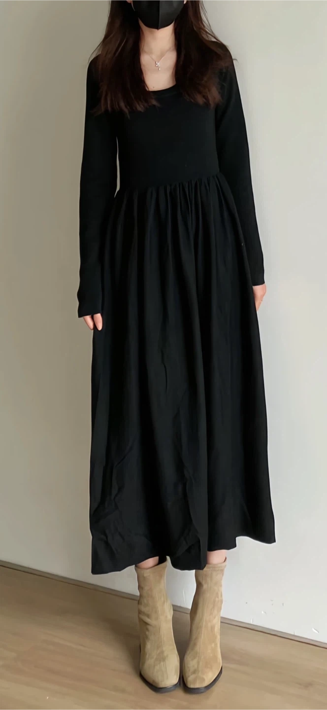 European draped cotton ballet dress elegant temperament - photo 2