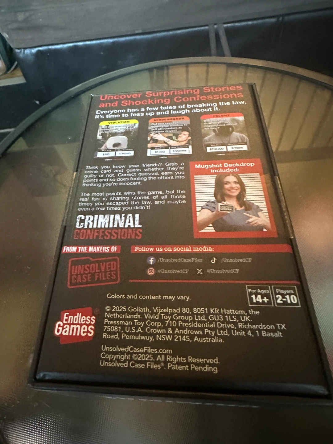 Criminal Confessions and Uno Truth Adults Only Card Games