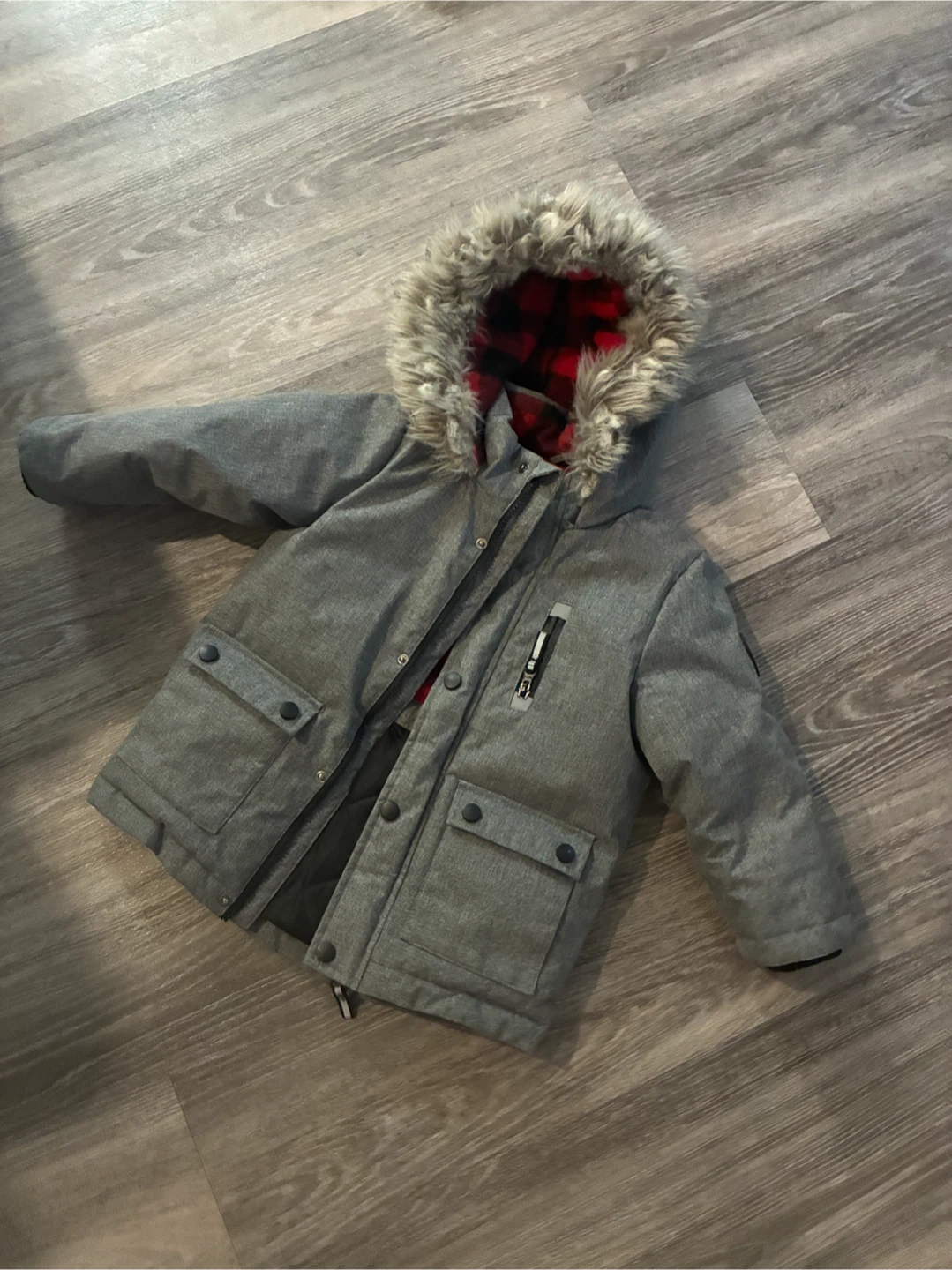 Canadiana Toddler Winter Parka Grey 3T