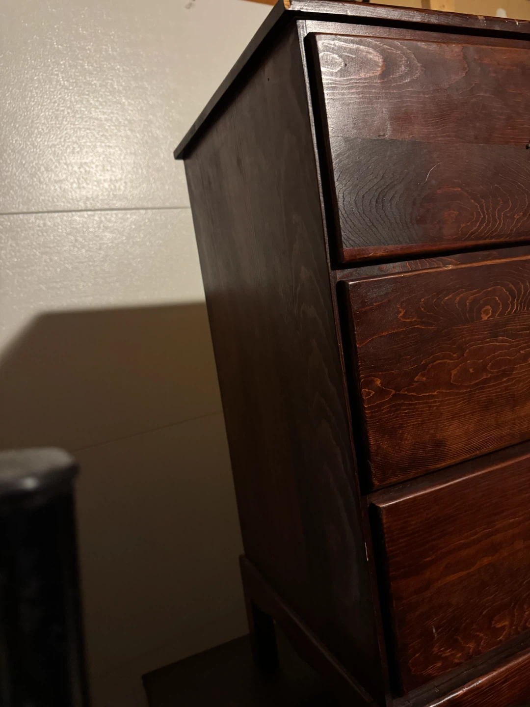 Vintage Dark Wood Writing Desk - photo 3