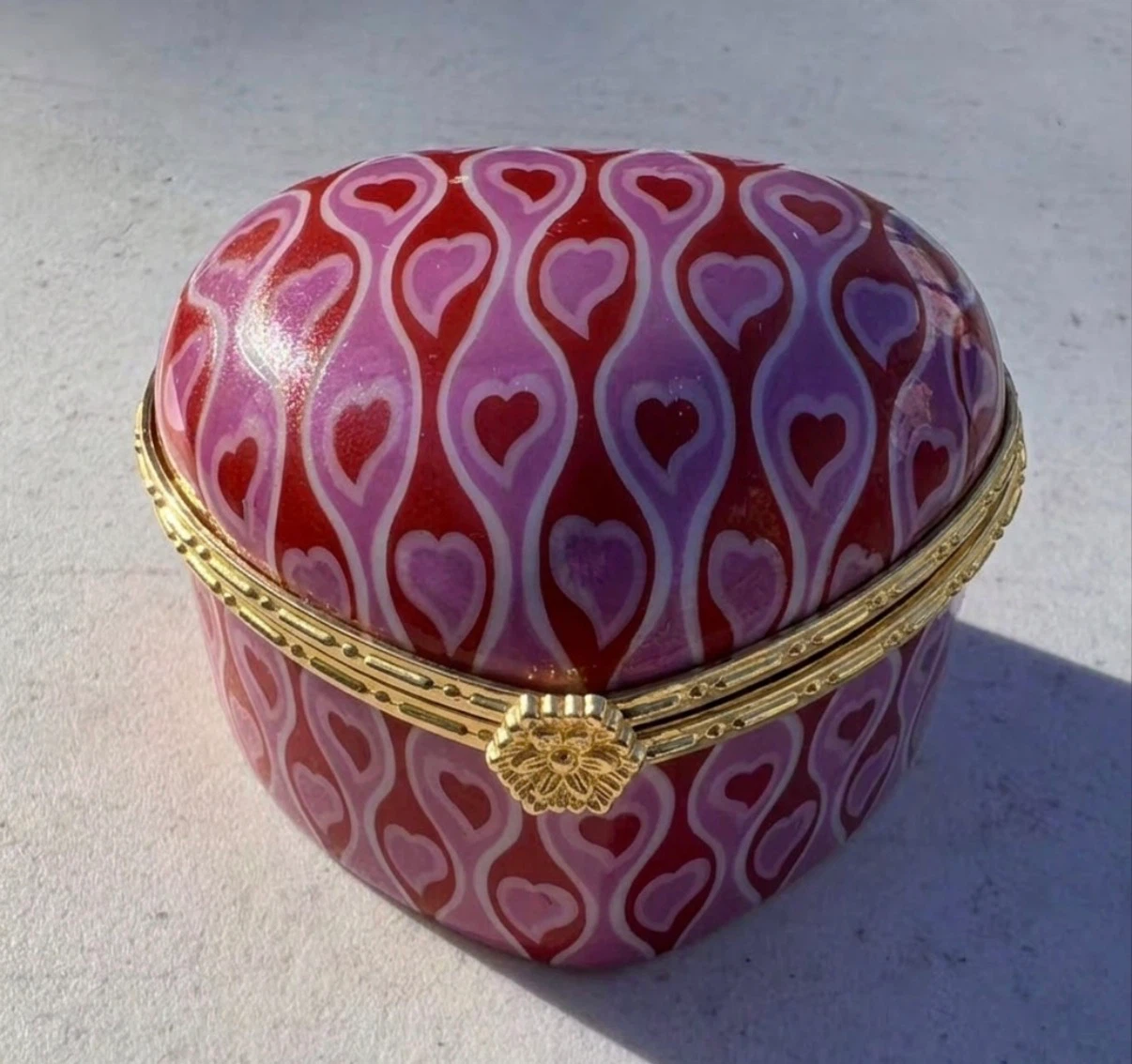 Heart Shaped Trinket Box