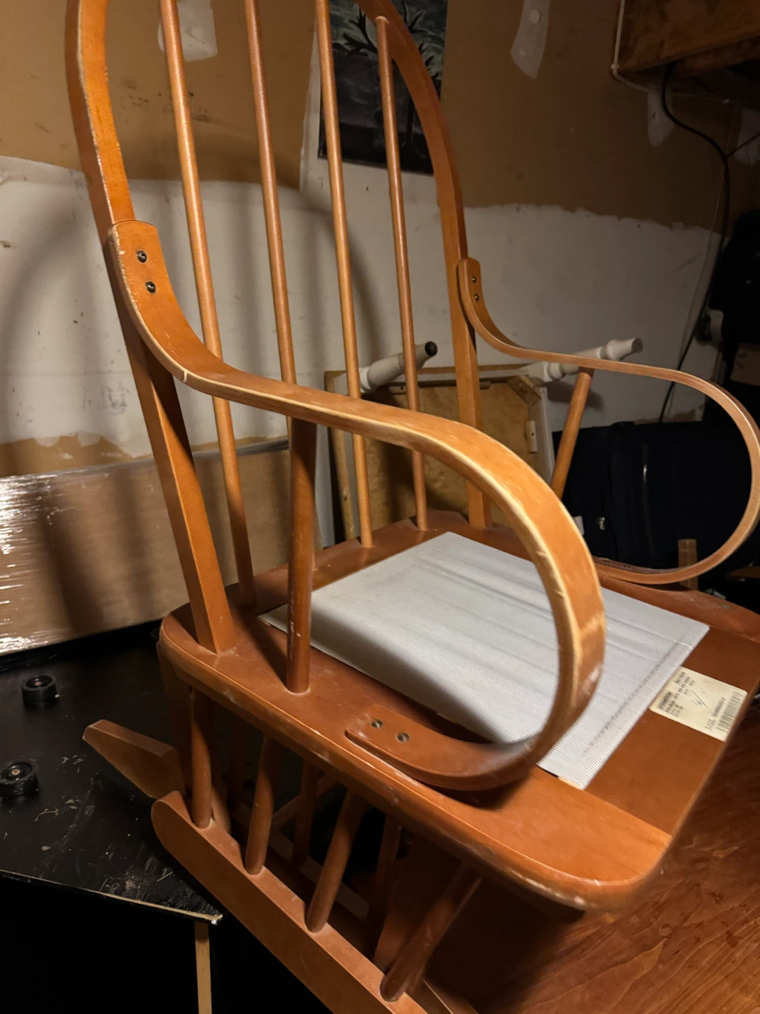 Wooden Glider Rocking Chair - photo 2