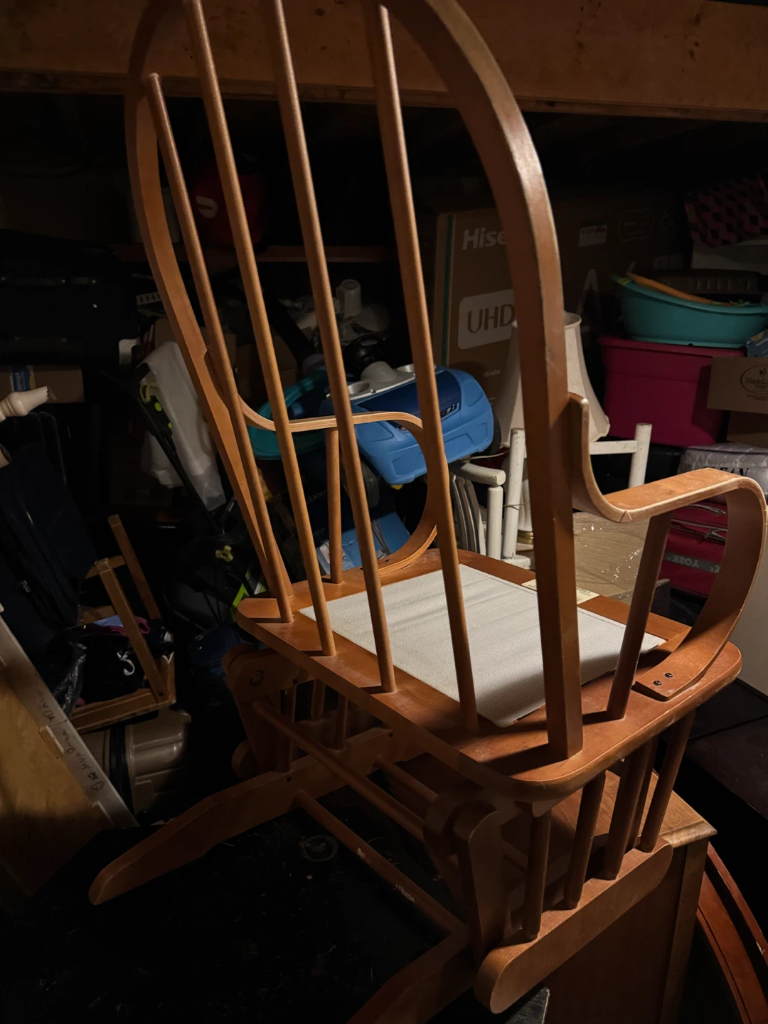 Wooden Glider Rocking Chair - photo 3