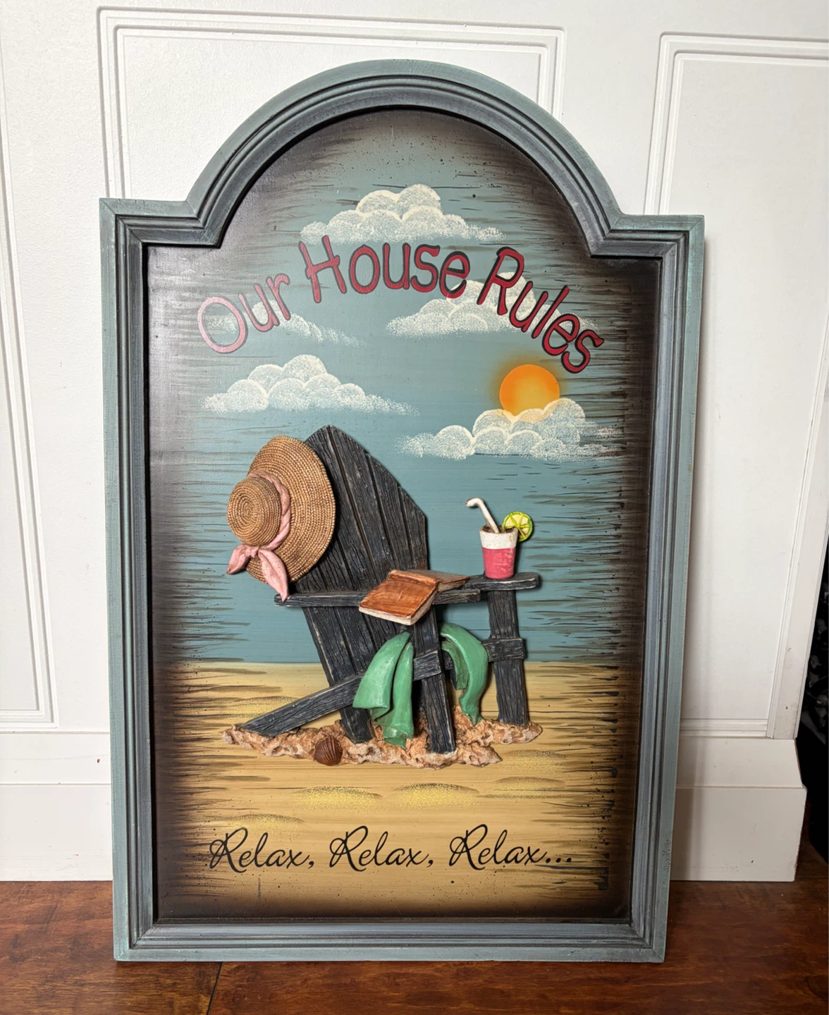 Our House Rules Decorative Wall Sign
