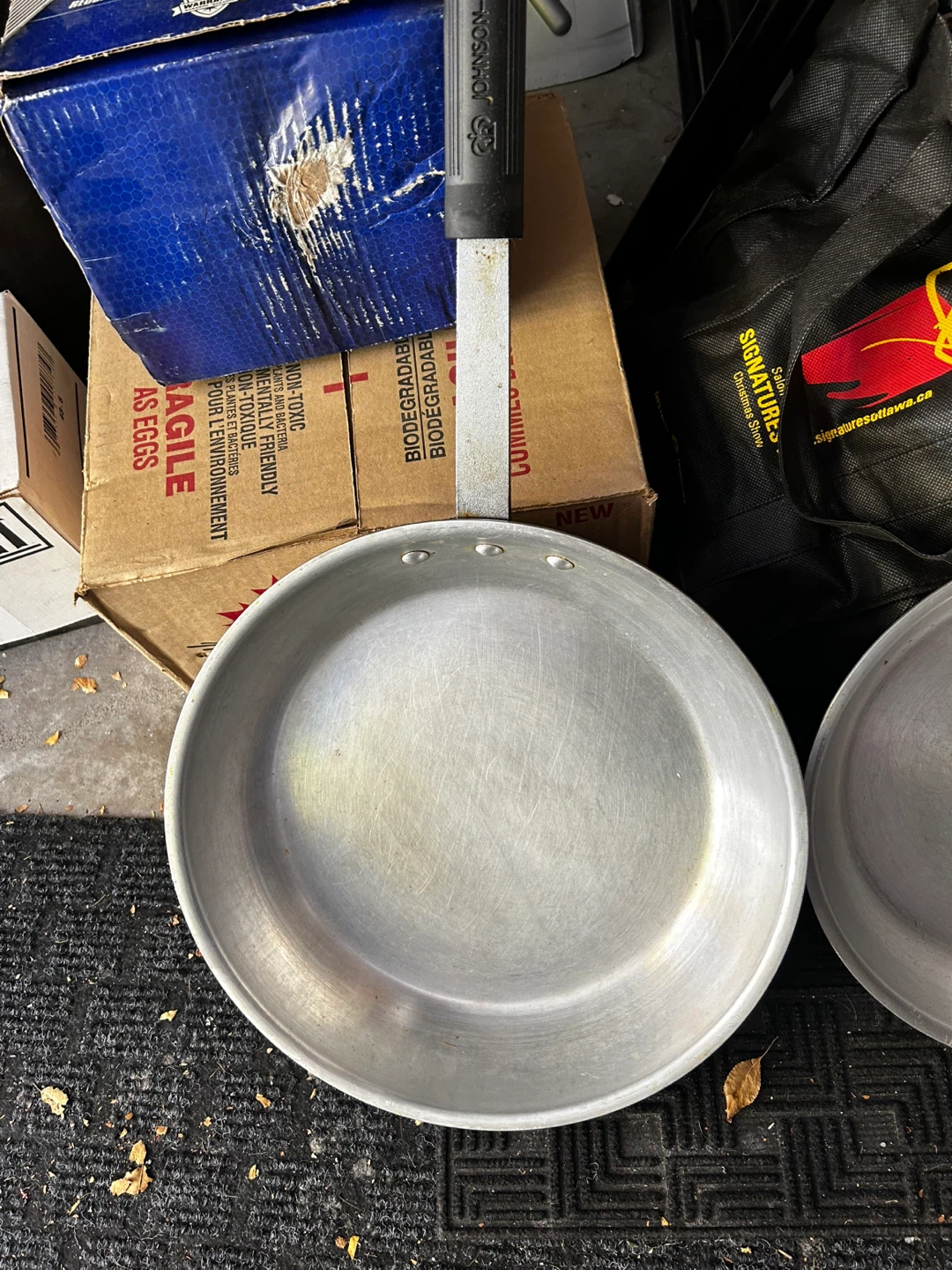 Two Omcan Aluminum Frying Pans - photo 2