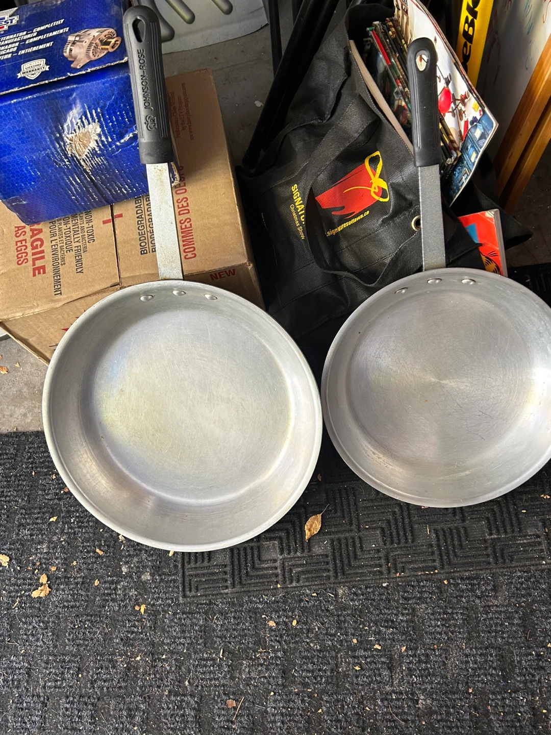 Two Omcan Aluminum Frying Pans - photo 3