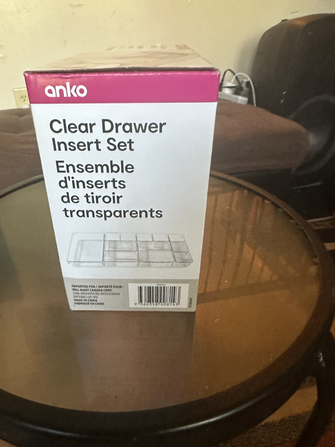 Anko Clear Drawer Insert Set