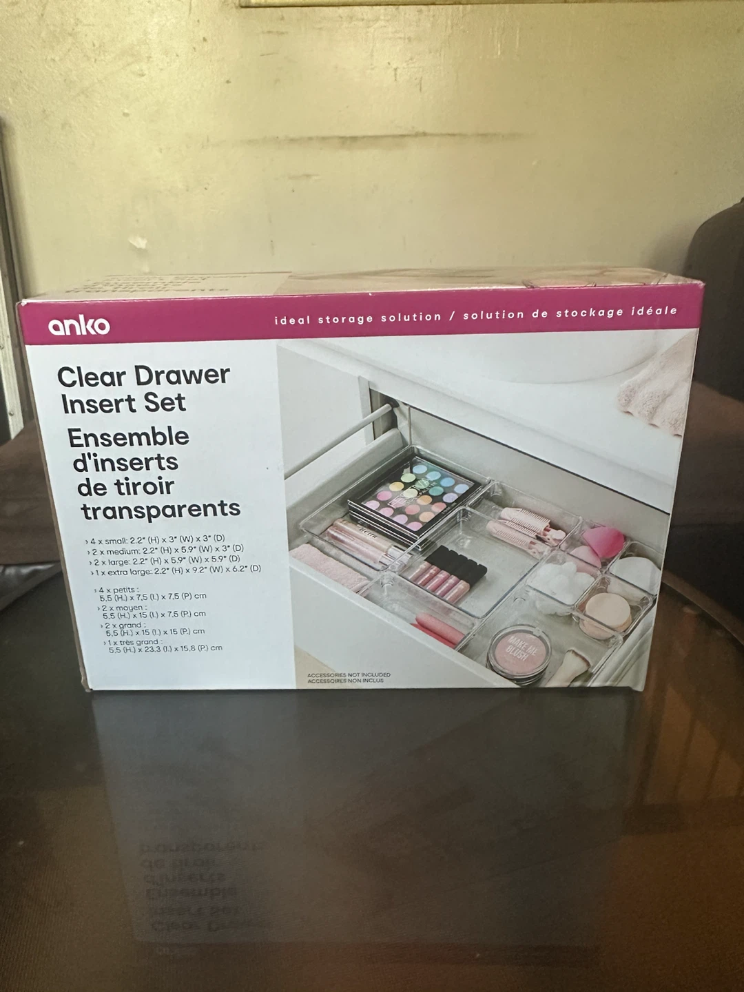 Anko Clear Drawer Insert Set - photo 3
