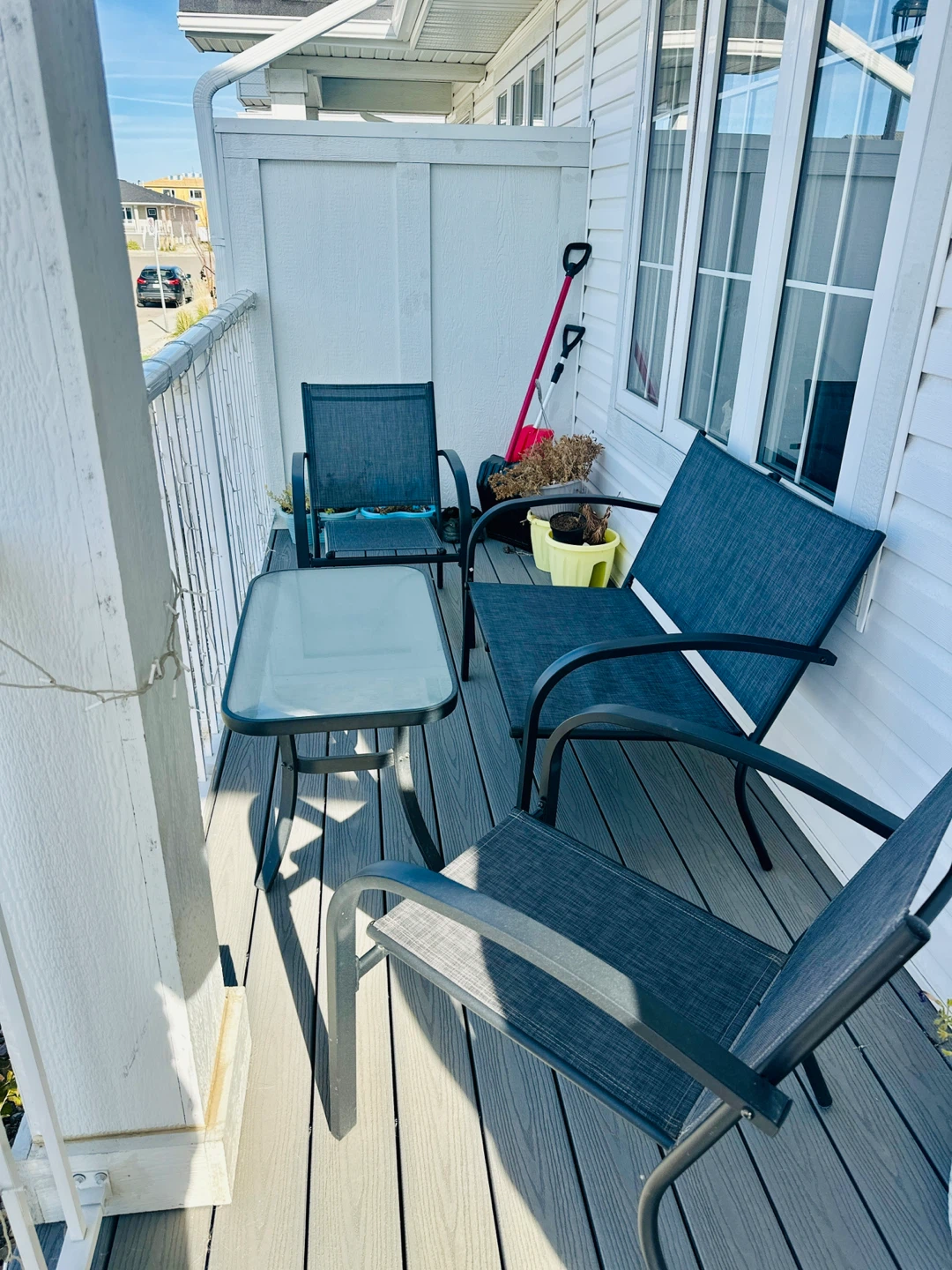 Outdoor / Patio Conversation Set- 4 PC (Black/Brown) - photo 2