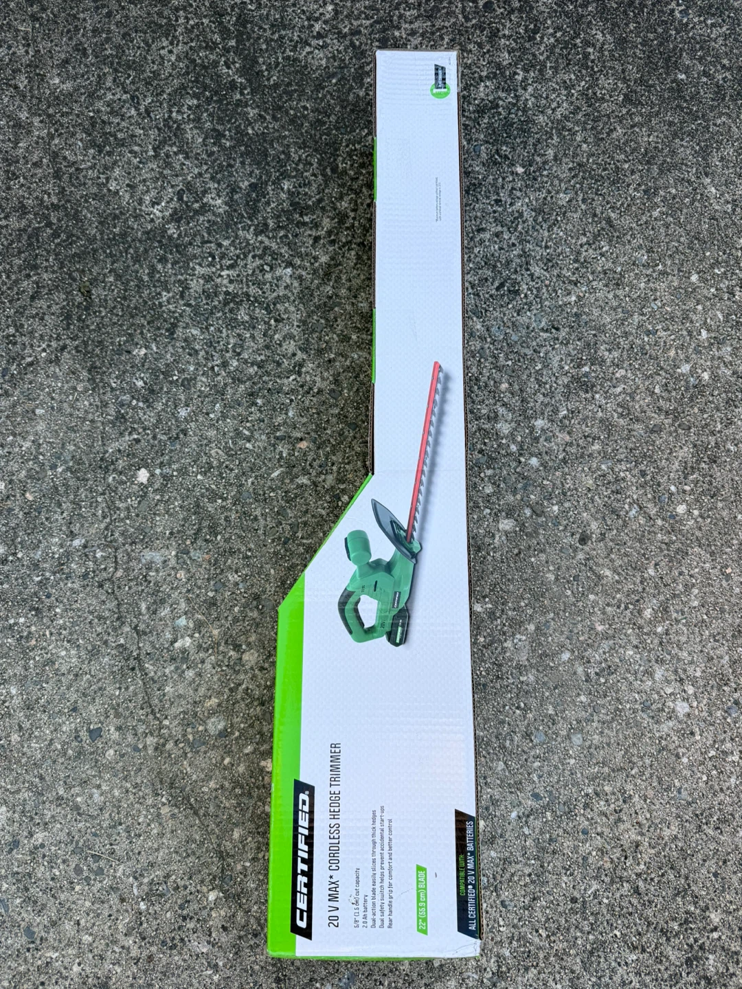 Certified 20V Max Cordless Hedge Trimmer