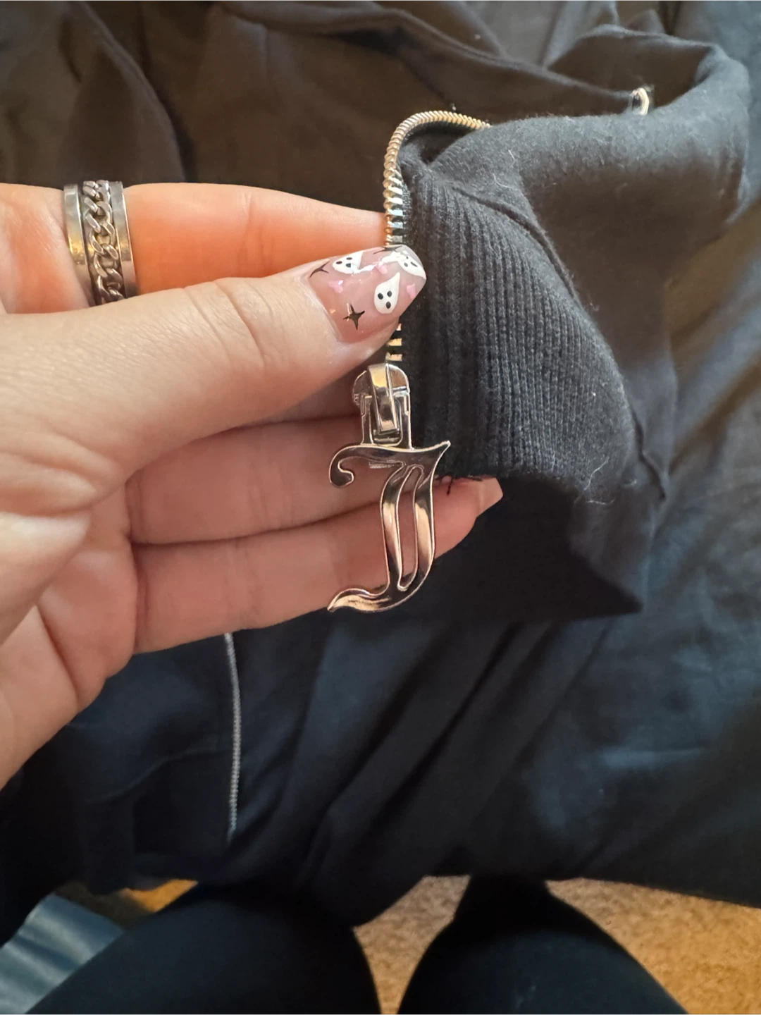 Juicy Couture Black cropped Zip-Up Hoodie - photo 3