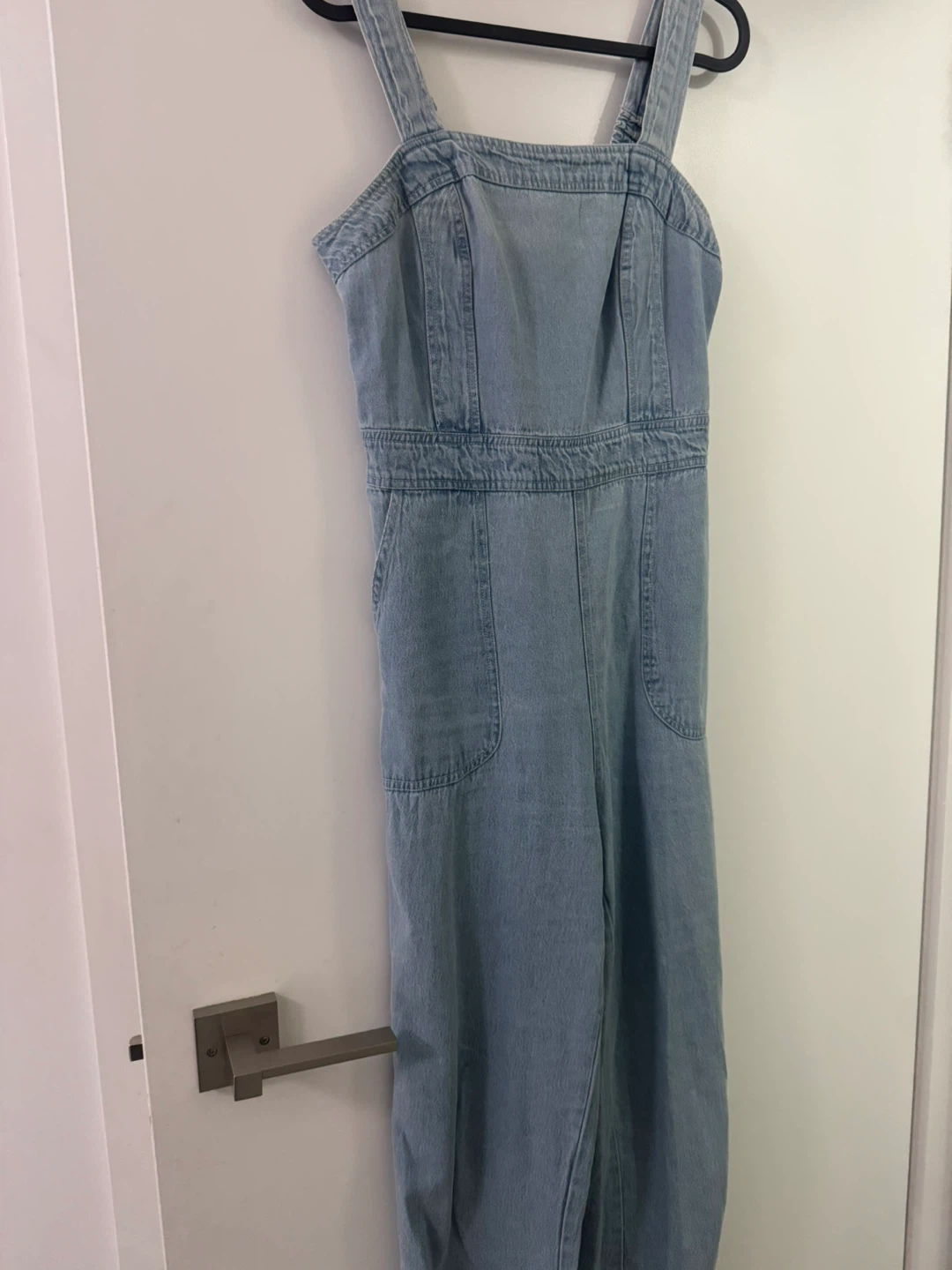 Light wash denim jumpsuit - photo 2