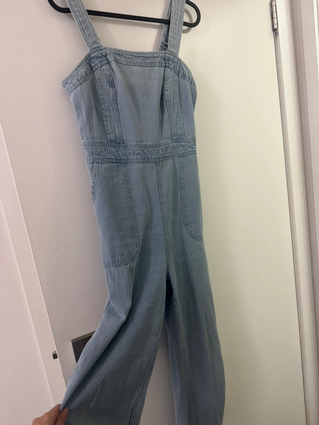 Light wash denim jumpsuit - photo 3