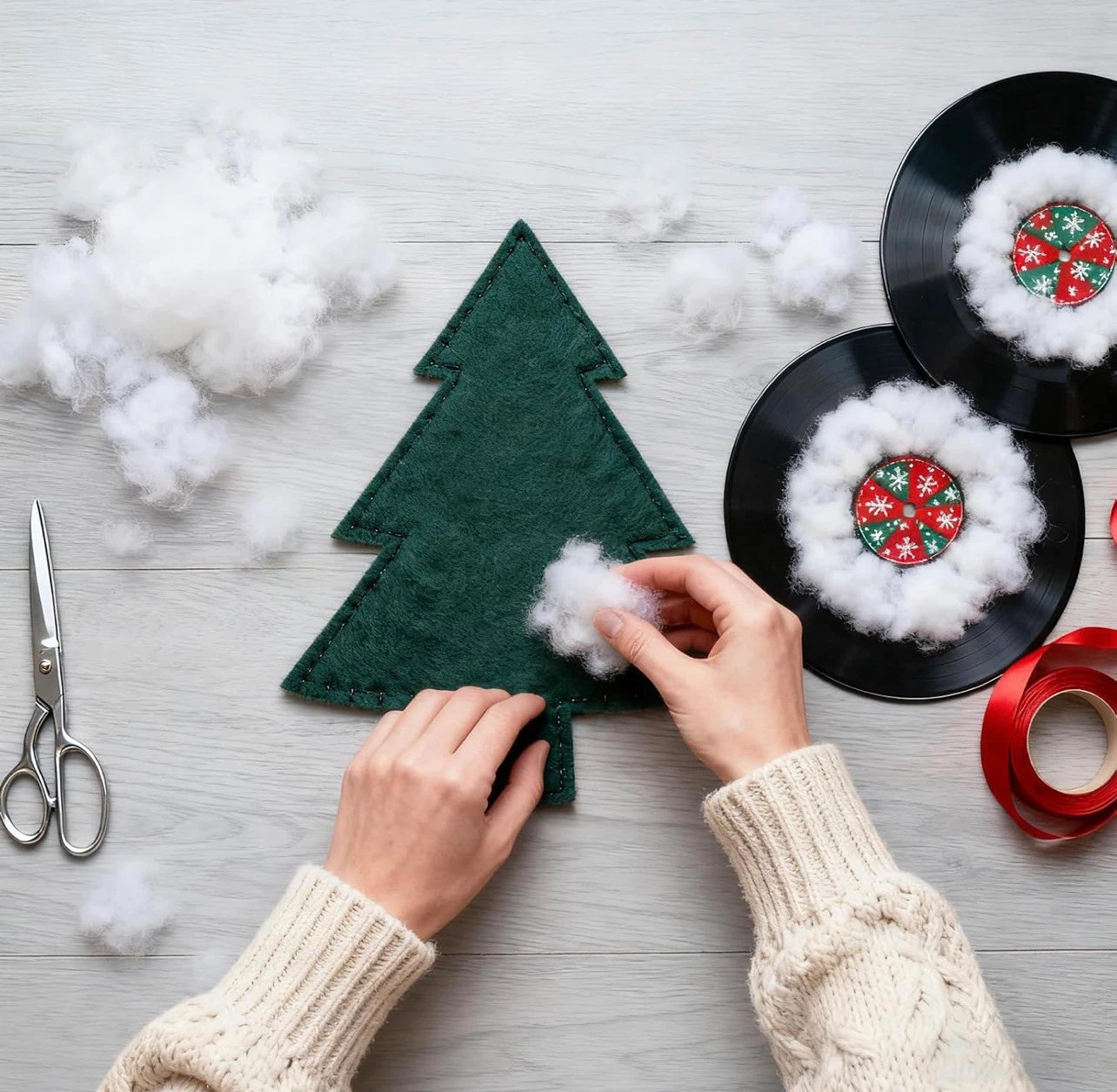 Decorative Snow Cotton 1LB - photo 2