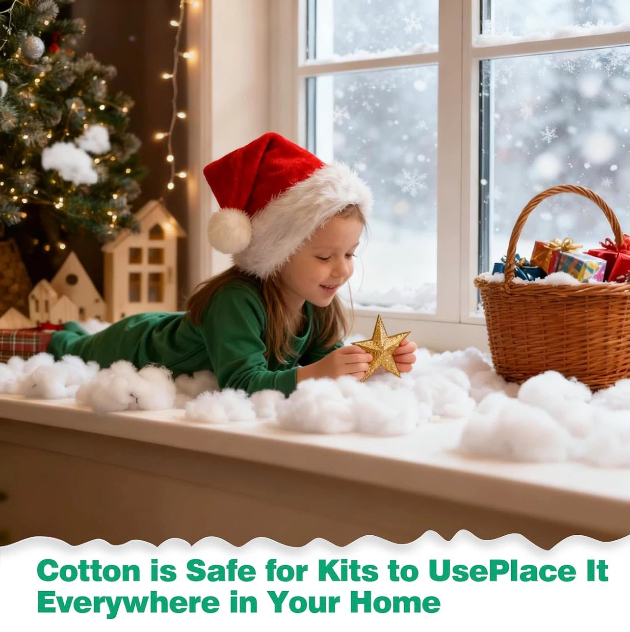 Decorative Snow Cotton 1LB - photo 4