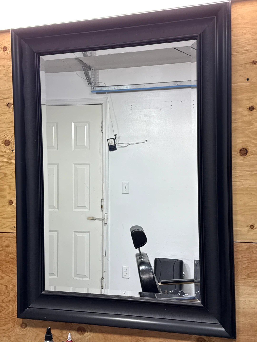 Large Black Wall Mirror
