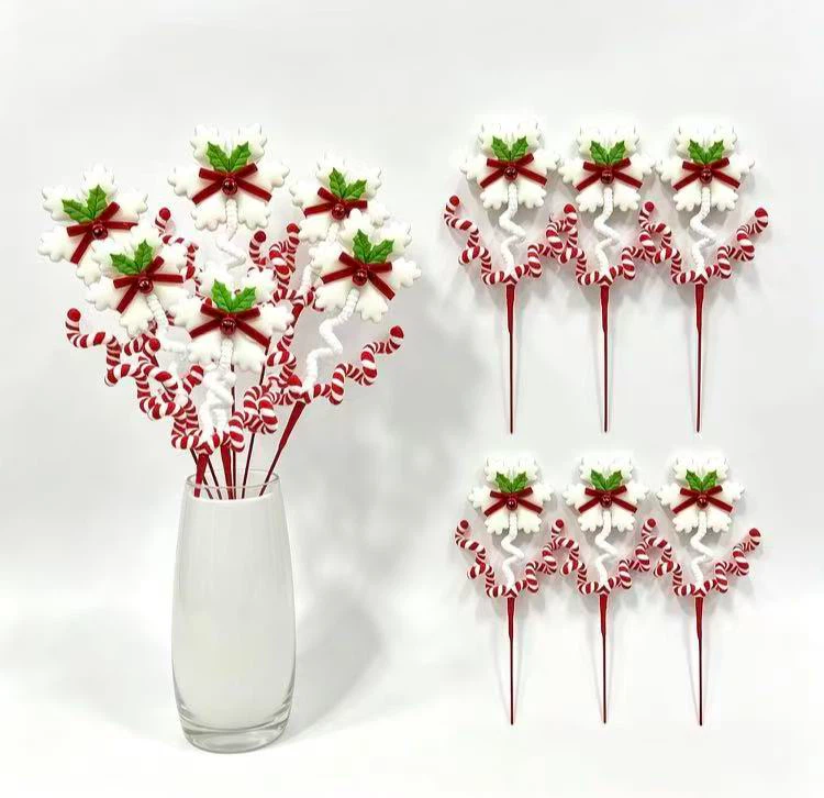 Set of 6 Christmas Snowflake Decorations
