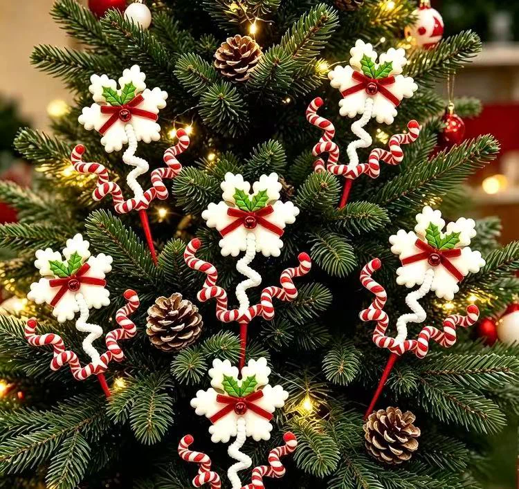 Set of 6 Christmas Snowflake Decorations - photo 2