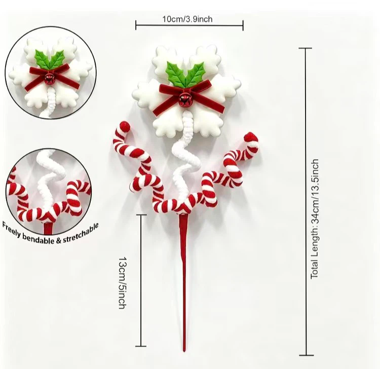 Set of 6 Christmas Snowflake Decorations - photo 3